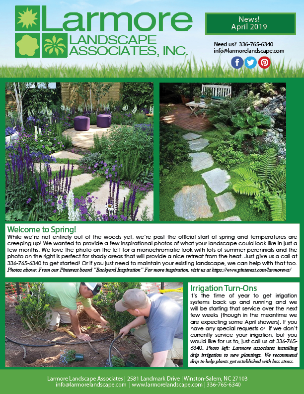 April Printed Newsletter 2019 Page 1